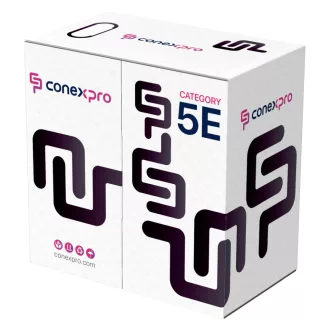 Conexpro, UTP cable outdoor, CAT5e, PE, 24 AWG, 305m, black