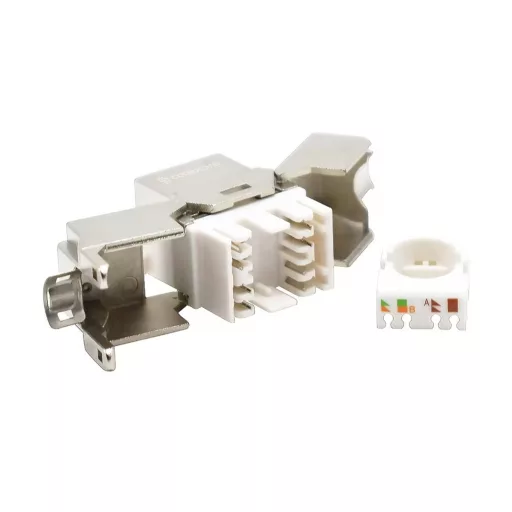 Conexpro, toolless keystone FTP, CAT5E, silver