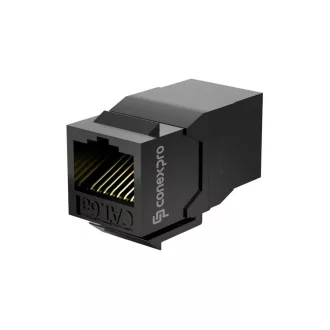 Conexpro, keystone coupler UTP, CAT6A, RJ45, black