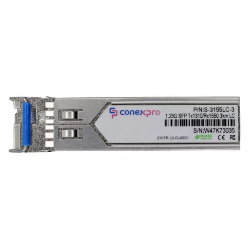 Conexpro, 1.25G SFP optical module, WDM/BiDi, SM, Tx1310/Rx1550nm, 3km, 1x LC, DDM
