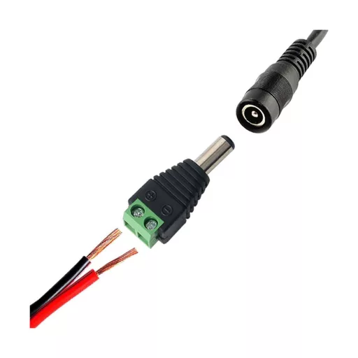Conexpro, DC power connector plug 2.1x5.5 with terminal block