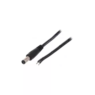 Conexpro, DC power connector with cable, male, 25cm