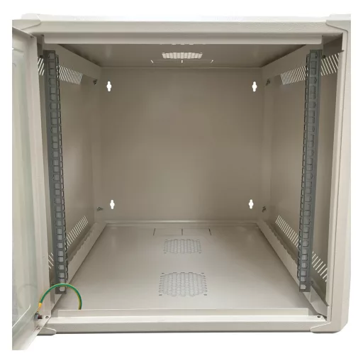 Conexpro, networking cabinet 19" 9U/600mm, FLAT PACK, glass door
