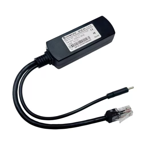 Conexpro, Gigabit PoE splitter USB-C, 5V, 3A, 15W
