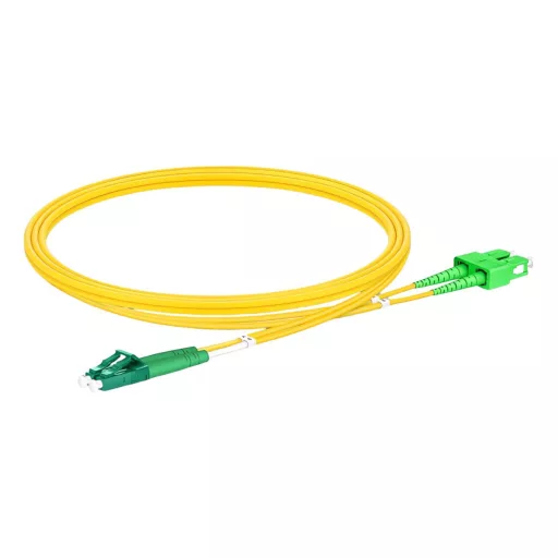 Conexpro, fiber optic patch cord, LCapc/SCapc, Duplex, Singlemode 9/125, 2m
