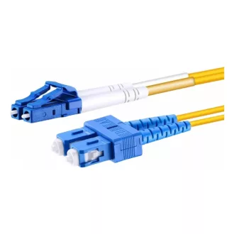   Conexpro, fiber optic patch cord, LCupc/SCupc, Duplex, Singlemode 9/125, 1m