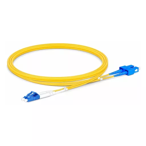 Conexpro, fiber optic patch cord, LCupc/SCupc, Duplex, Singlemode 9/125, 1m