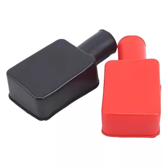   Conexpro, protective caps for battery terminals, black and red