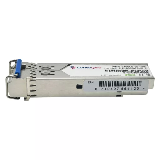 Conexpro, 1.25G SFP optical module, WDM/BiDi, SM, Tx1310/Rx1550nm, 20km, 1x LC, DDM - HPE
