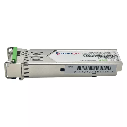 Conexpro, 1.25G SFP optical module, WDM/BiDi, SM, Tx1550/Rx1310nm, 20km, 1x LC, DDM - HPE