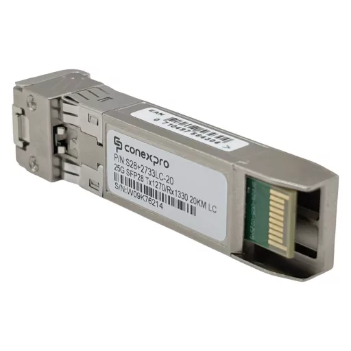 Conexpro, 25G SFP28 optical module, WDM/BiDi, SM, Tx1270/Rx1330nm, 20km, 1x LC, DDM