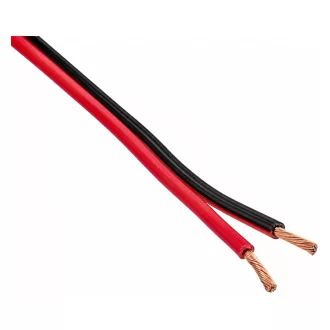   Conexpro, DC cable red/black twin copper, 2x 1.5 mm2, 16 AWG, sold by the meter