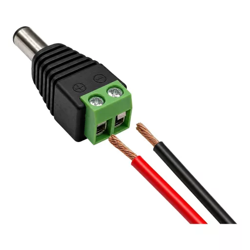 Conexpro, DC cable red/black twin copper, 2x 1.5 mm2, 16 AWG, sold by the meter