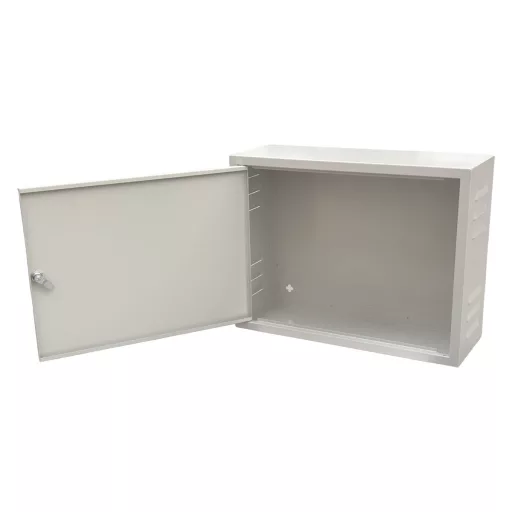 Conexpro, wall mounting box 520x400x180, ventilation, gray