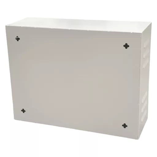 Conexpro, wall mounting box 520x400x180, ventilation, gray