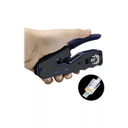 Conexpro, crimping pliers for through connectors RJ45, Wire Cross