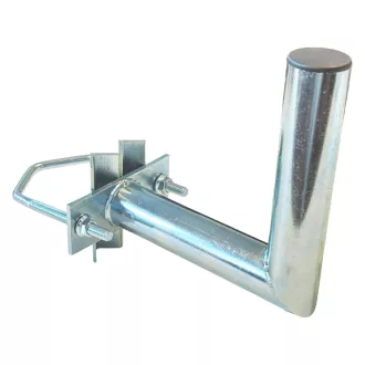   Conexpro, Antenna mast mounted holder "L", lenght 20cm, height 20cm, diameter 42mm, U-Bolt 100mm