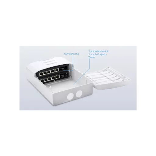 Conexpro, GNT-6FP51G6, Outdoor PoE switch, 5x LAN, 4x PoE