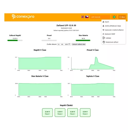 Conexpro, LiFePO4 Bluetooth battery monitoring