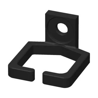   Conexpro, kit of 4 rackmount plastic cable management ring 37 x 39mm, black