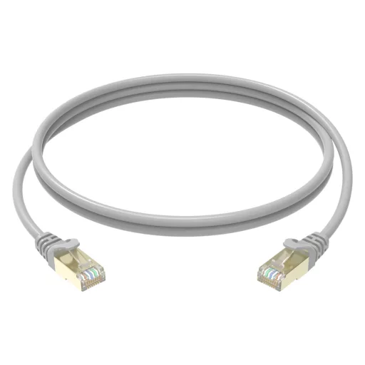 Conexpro, slim patch cable STP, CAT6A, 20m, gray