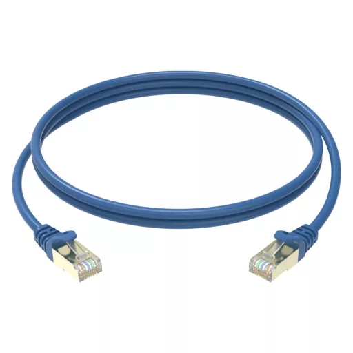 Conexpro, slim patch cable STP, CAT6A, 2m, blue