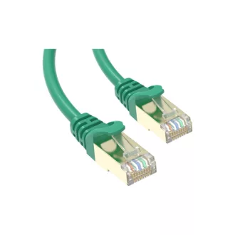 Conexpro, slim patch cable STP, CAT6A, 0.25m, green