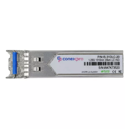 Conexpro, 1.25G SFP industrial optical module, SM, 1310nm, 20km, 2x LC connector, DDM