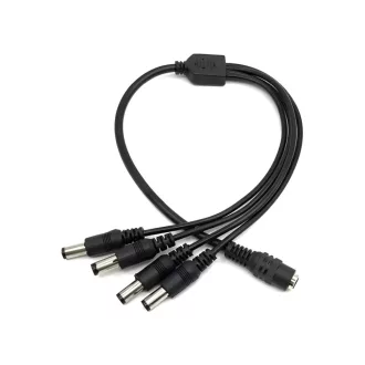 Conexpro, DC power splitter, 4x male, 1x female