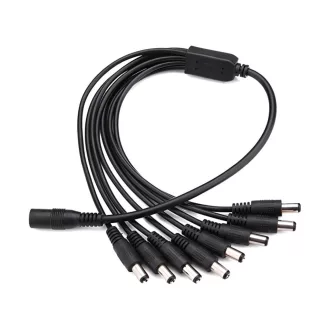 Conexpro, DC power splitter, 8x male, 1x female