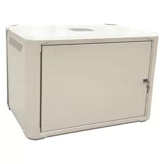   Conexpro, networking cabinet 19" 6U/400mm, FLAT PACK, metal door