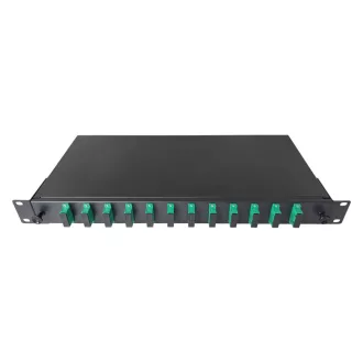   Conexpro, ODF with 12x SC/APC duplex adapters and splice tray, 1U, 19"