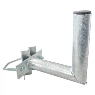  Conexpro, Antenna mast mounted holder "L", lenght 20cm, height 20cm, diameter 42mm, U-Bolt 100mm, hot-dip zinc