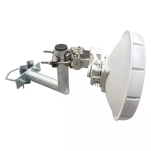 Conexpro, Antenna mast mounted holder "L", lenght 20cm, height 20cm, diameter 42mm, U-Bolt 100mm, hot-dip zinc