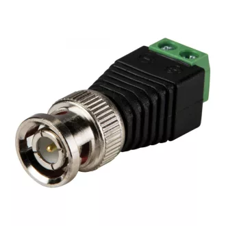   Conexpro, BNC connector to 2-wire terminal block adapter, male
