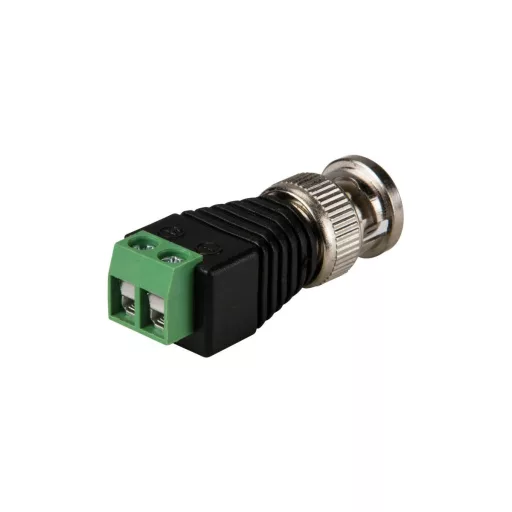 Conexpro, BNC connector to 2-wire terminal block adapter, male