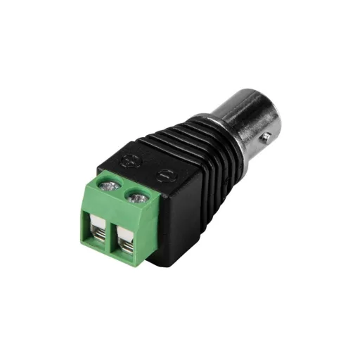 Conexpro, BNC connector to 2-wire terminal block adapter, female