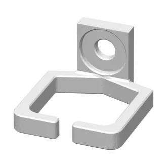   Conexpro, kit of 4 rackmount plastic cable management ring 37 x 39mm, white