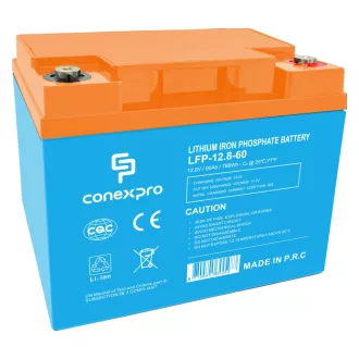 Conexpro, battery LiFePO4, 12.8V, 60Ah, Smart BMS, Bluetooth