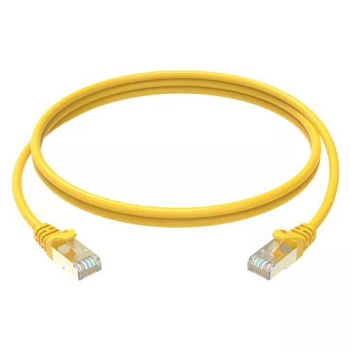 Conexpro, slim patch cable STP, CAT6A, 2m, yellow