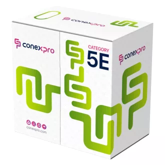 Conexpro, UTP cable outdoor, CAT5e, PE, 24 AWG, 100m, black