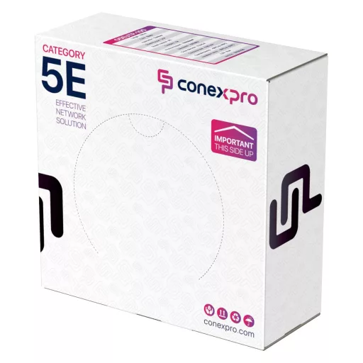 Conexpro, UTP cable outdoor, CAT5e, PE, 24 AWG, 100m, black