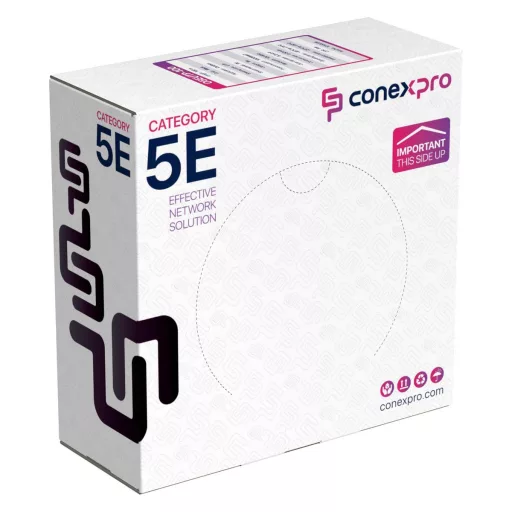 Conexpro, UTP cable outdoor, CAT5e, PE, 24 AWG, 100m, black