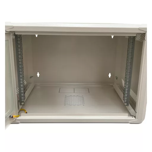 Conexpro, networking cabinet 19" 6U/400mm, FLAT PACK, glass door
