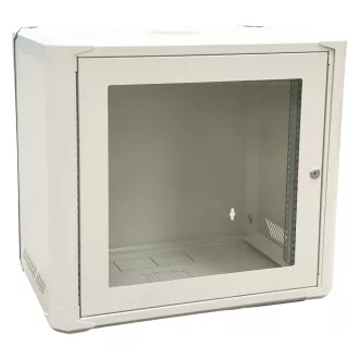   Conexpro, networking cabinet 19" 9U/400mm, FLAT PACK, glass door