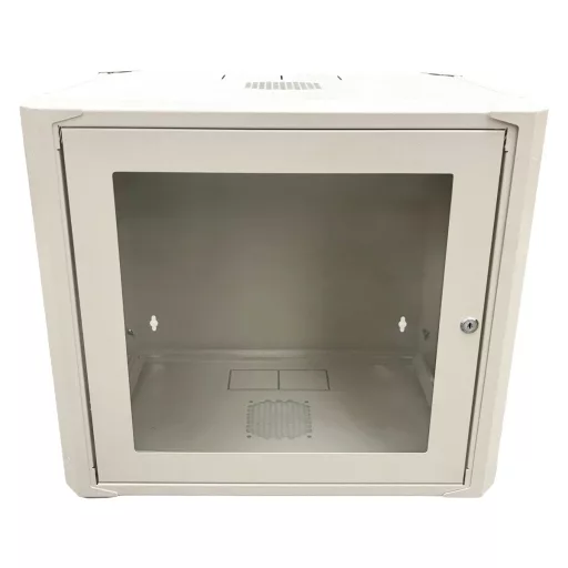 Conexpro, networking cabinet 19" 9U/400mm, FLAT PACK, glass door