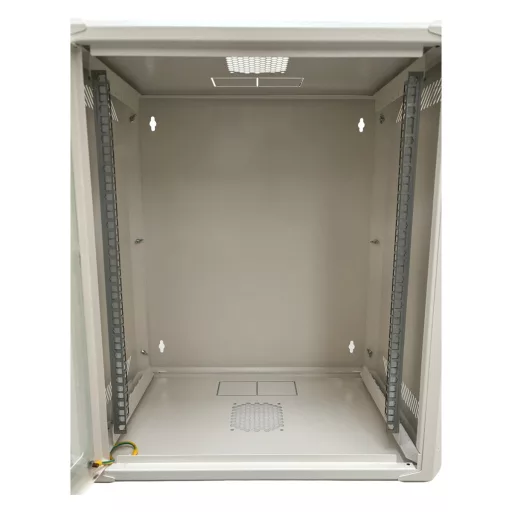 Conexpro, networking cabinet 19" 15U/400mm, FLAT PACK, glass door