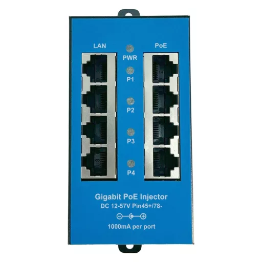 Conexpro, passive Gigabit PoE metal panel, 4 ports