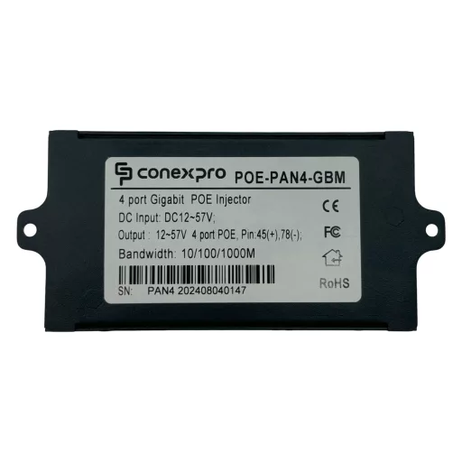 Conexpro, passive Gigabit PoE metal panel, 4 ports