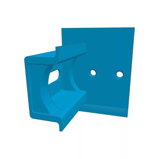 Conexpro, plastic PETG DIN rail with perpendicular installation and length 2M